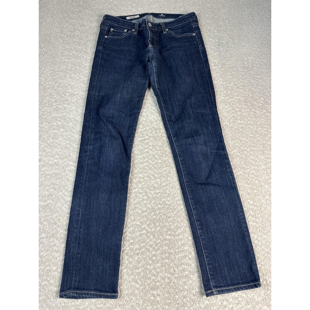 AG Adriano Goldschmied Jeans Womens 28R Blue The Stilt Slim Straight Dark Wash